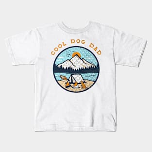 Outdoors Cool Dog Dad Kids T-Shirt